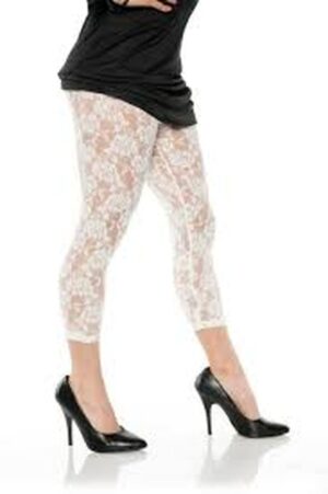 Lace Leggings White