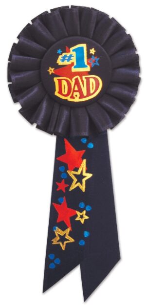 #1 Dad Rosette