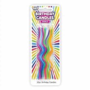 Tall Swirl Birthday Candle