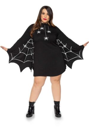 Jersey Spider Dress Plus Size