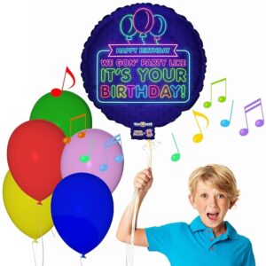 Tune-A-Lune Birthday Balloon