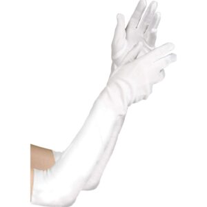 White Long Gloves Adult