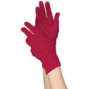 Short Red Gloves Adult