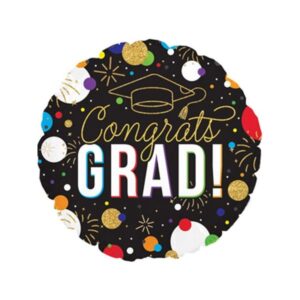 18" Congrats Grad! Foil Balloon
