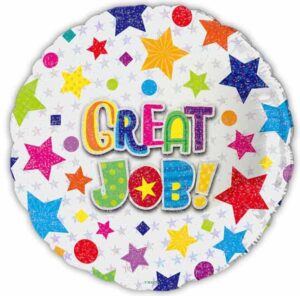 18" Great Job Foil Balloon
