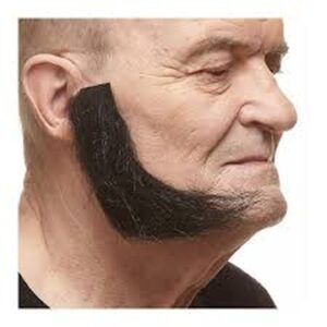 L Shaped Sideburns