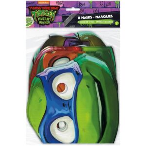 Tmnt Mutant Mayhem Paper Mask 8CT