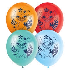 12" Lilo/Stitch Ltx Balloons 8CT