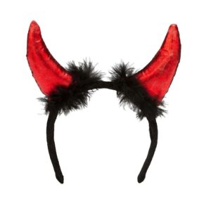 Black/Red Headband Devil Ear