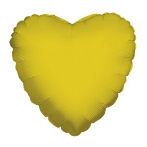 18" Solid Color Heart Foil Balloon