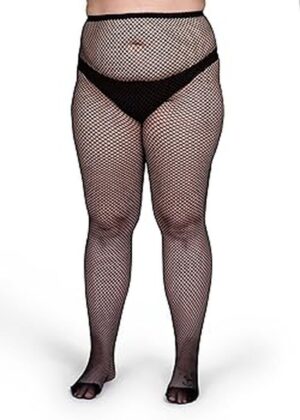 Fishnet Stockings Black Plus