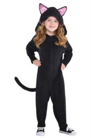 Black Cat Zipster Child Costume