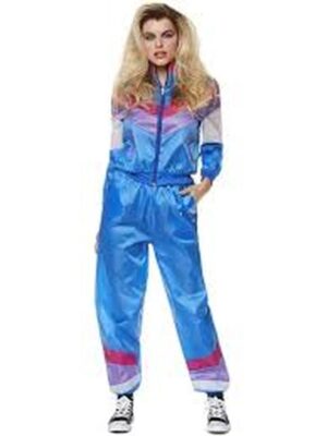 80's 2pc Blue Track Shellsuit