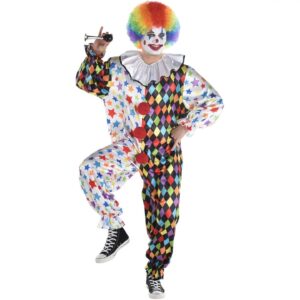 Friendly Circus Clown Plus Size Adult Costume