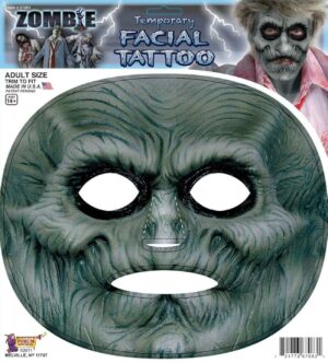 Zombie Facial Tattoo
