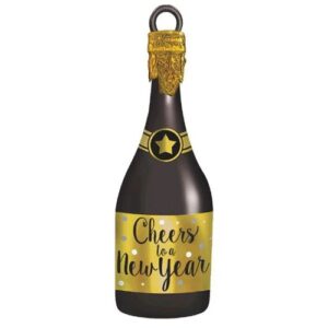 New Years Eve Champagne Bottle Balloon Weight