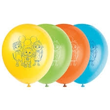 12" Coco Melon Latex Balloons 8CT