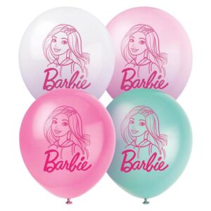 12" Barbie Latex Balloons 8CT