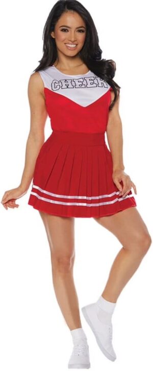Red Cheerleader Adult Costume