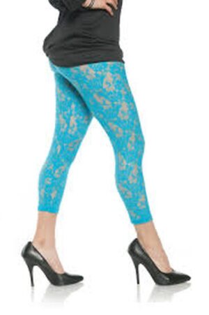 Lace Leggings Blue