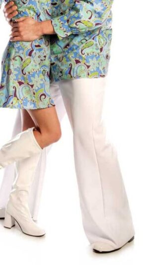Bell Bottom Pants White