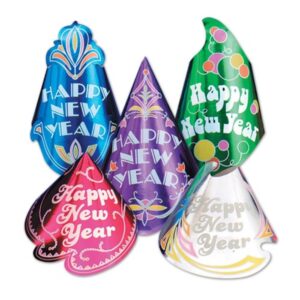 Champagne New Year Party Hat Assortment 50CT