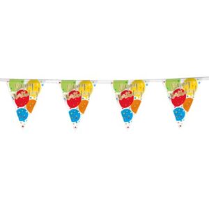 Glitzy Gold Birthday Flag Banner