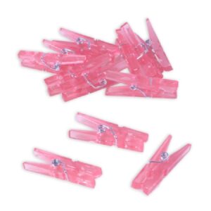 Baby Pink Clothespin Favors 12CT