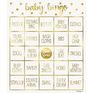 Gold Bingo Kit For 8