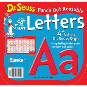 Seuss Red Decoration Letters
