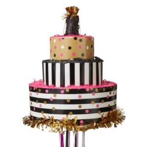 Pink/Gold Confetti Cake Pinata