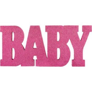 Baby Girl Standing MDF Sign