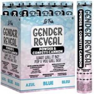 Gender Reveal Blue 12" Confetti Cannon