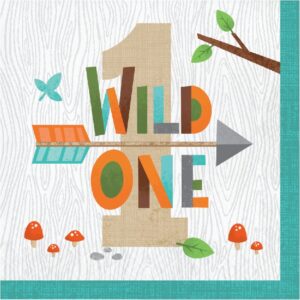 Wild One Woodland Lunch Napkins 16CT