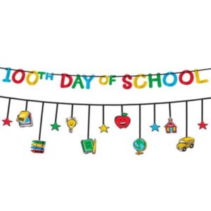 100th Day of School Multi-Pack 12' Banners