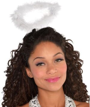 Adult White Marabou Halo
