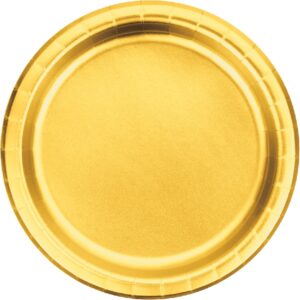 White/Gold Foil Lunch Plates