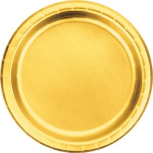 Gold Foil Dinner Plates