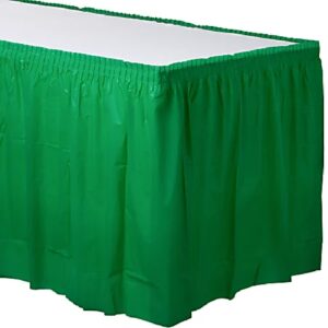 Solid Color Plastic Table Skirt 29"X21'