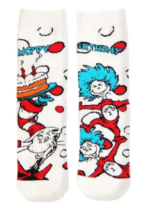 Cat In The Hat Birthday Socks Child