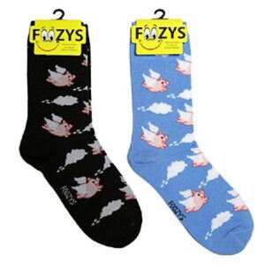 Flying Pigs Adult Crew Socks