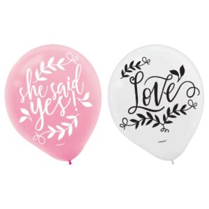Love And Leaves Latex Balloons