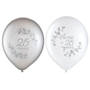 25th Anniversary Latex Balloons