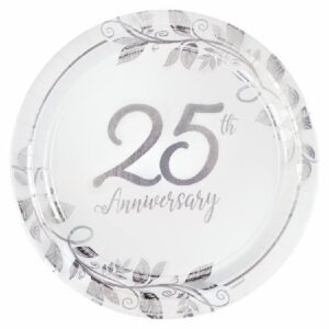 25th Anniversary 7" Round Plates