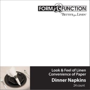Airlaid White Dinner Napkins 12ct