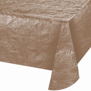 Metallic Rose Gold Tablecover 54" X 108"