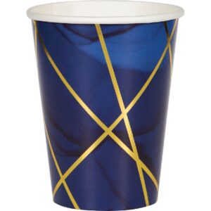 Navy/Gold Geode 12oz Cups