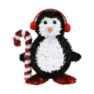 3D Penguin Tinsel Decoration 12"