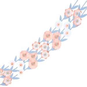 Rose Gold Floral Garland