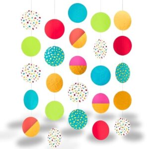 Rainbow Terrazzo Hanging Circle Decoration
